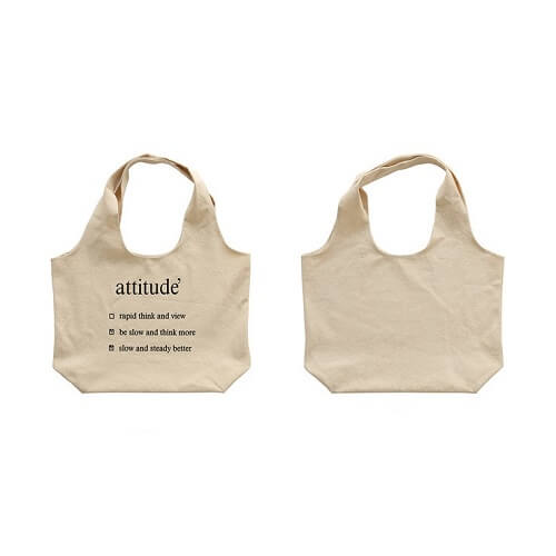 printed canvas tote bag